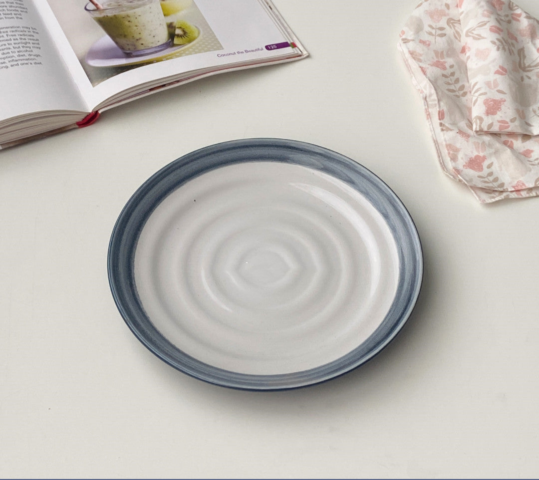 Ceramic Dinner Plate - Round Porcelain Tableware for Kitchen & Dining - Multiple Styles