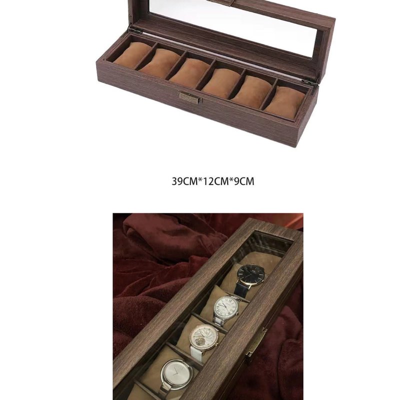 Jewelry & Watch Storage Box Glass Display Case Multiple Variants