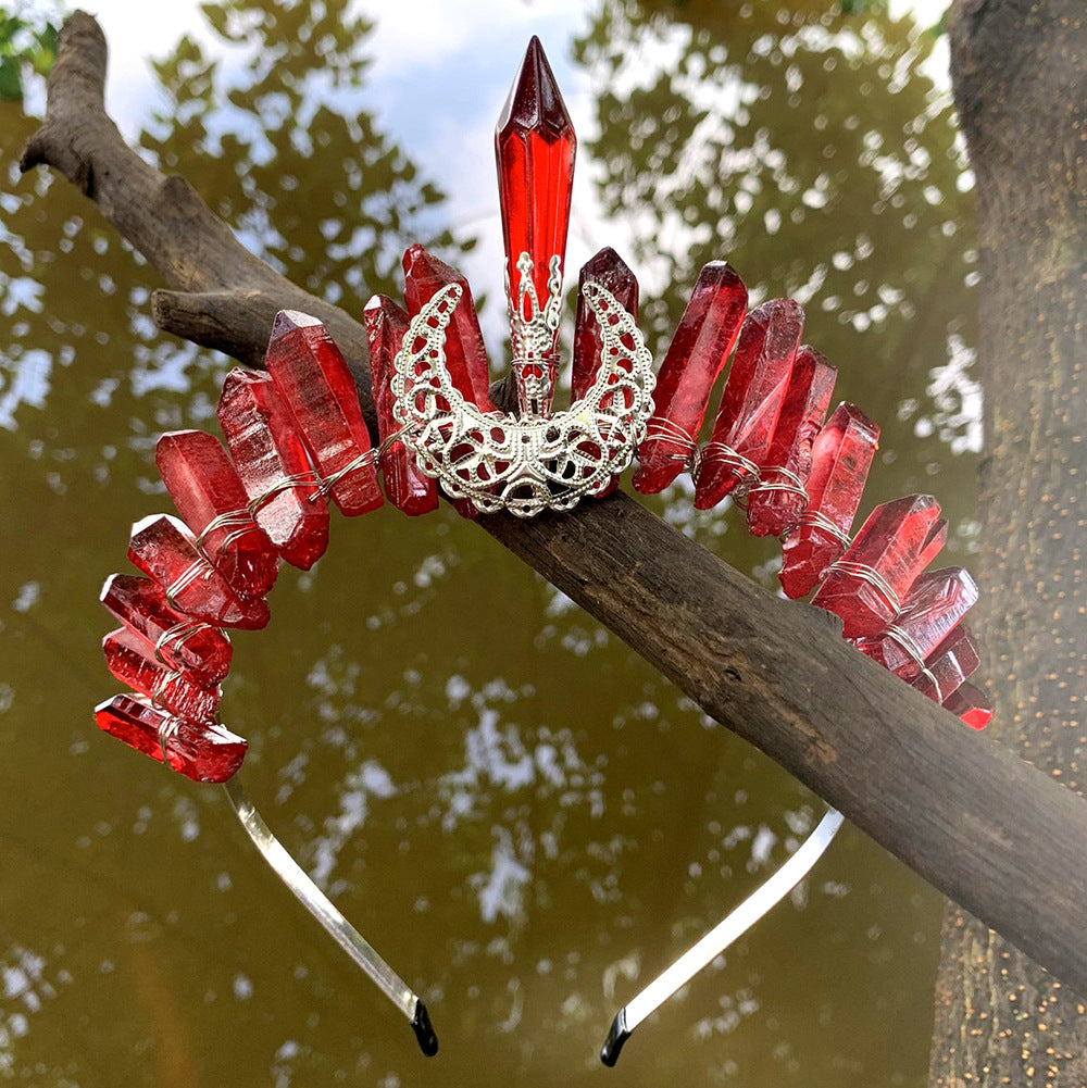 Crystal Moon Handmade Hair Band