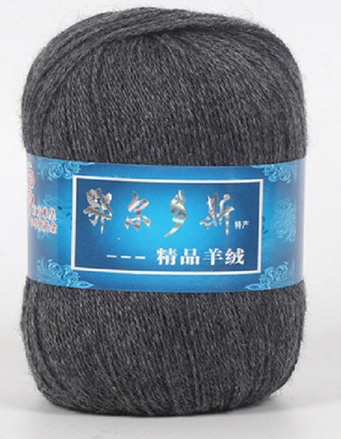 Hand-Knitted Cashmere Yarn for Knitting & Crocheting - Medium Coarse Pure Wool Thread