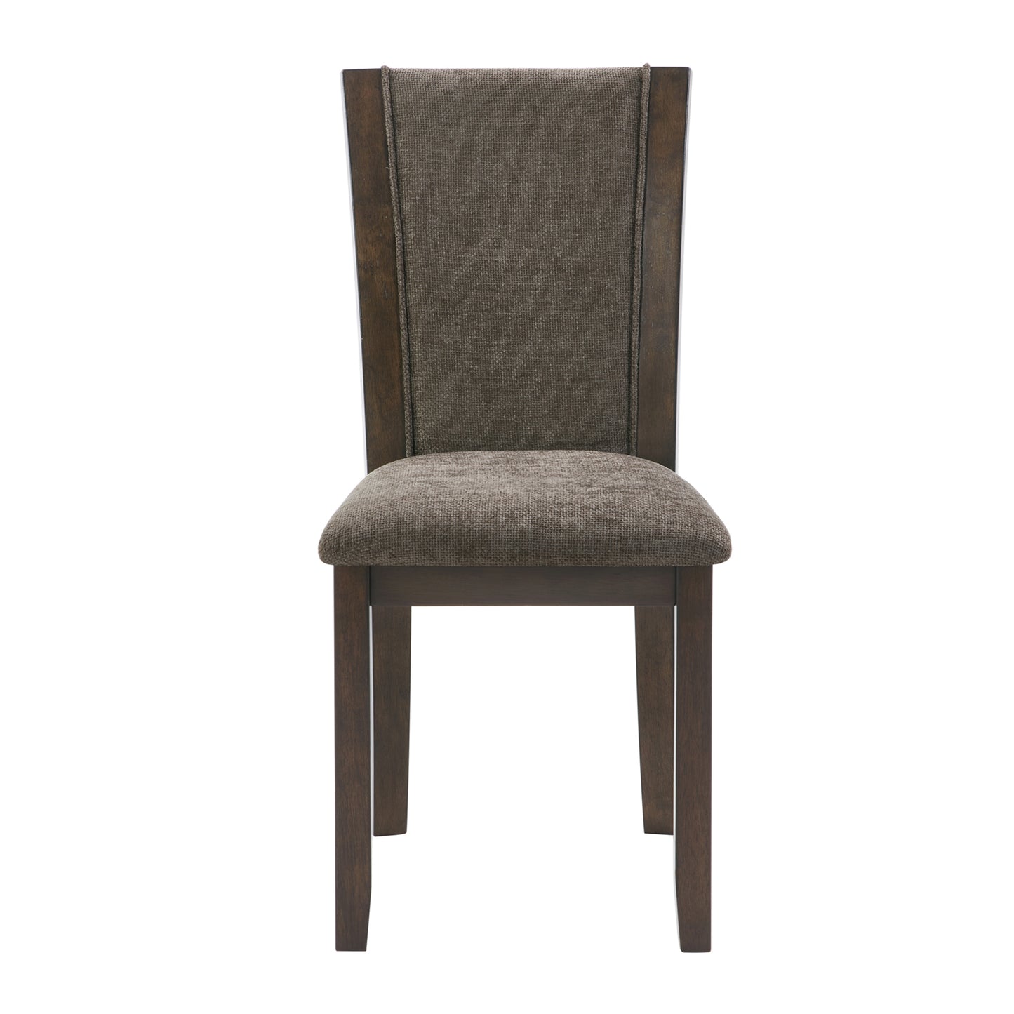 Wooden Dining Chairs Set of 4 with Padded Seats - Dark Walnut