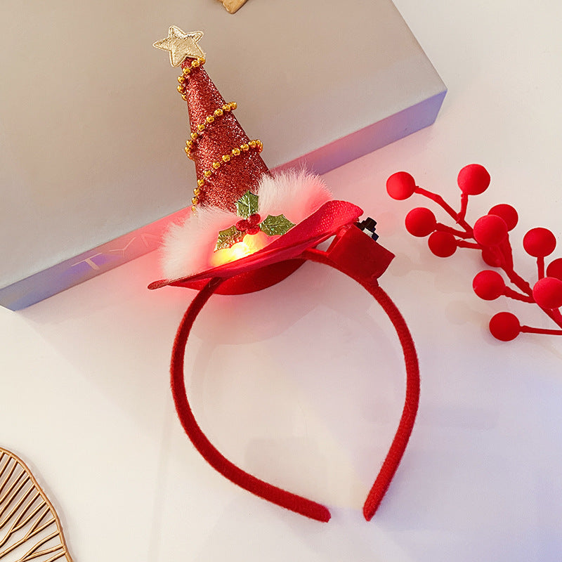 Christmas Light Headband for Women – Snowflake & Holiday Styles