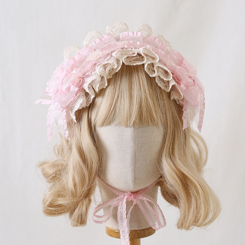 Color Blocked Bow Lace Headband