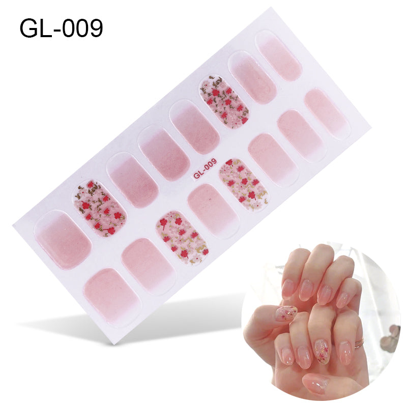 Laser Letters Nail Stickers Color Oil Film for Nail Art - Multiple Styles