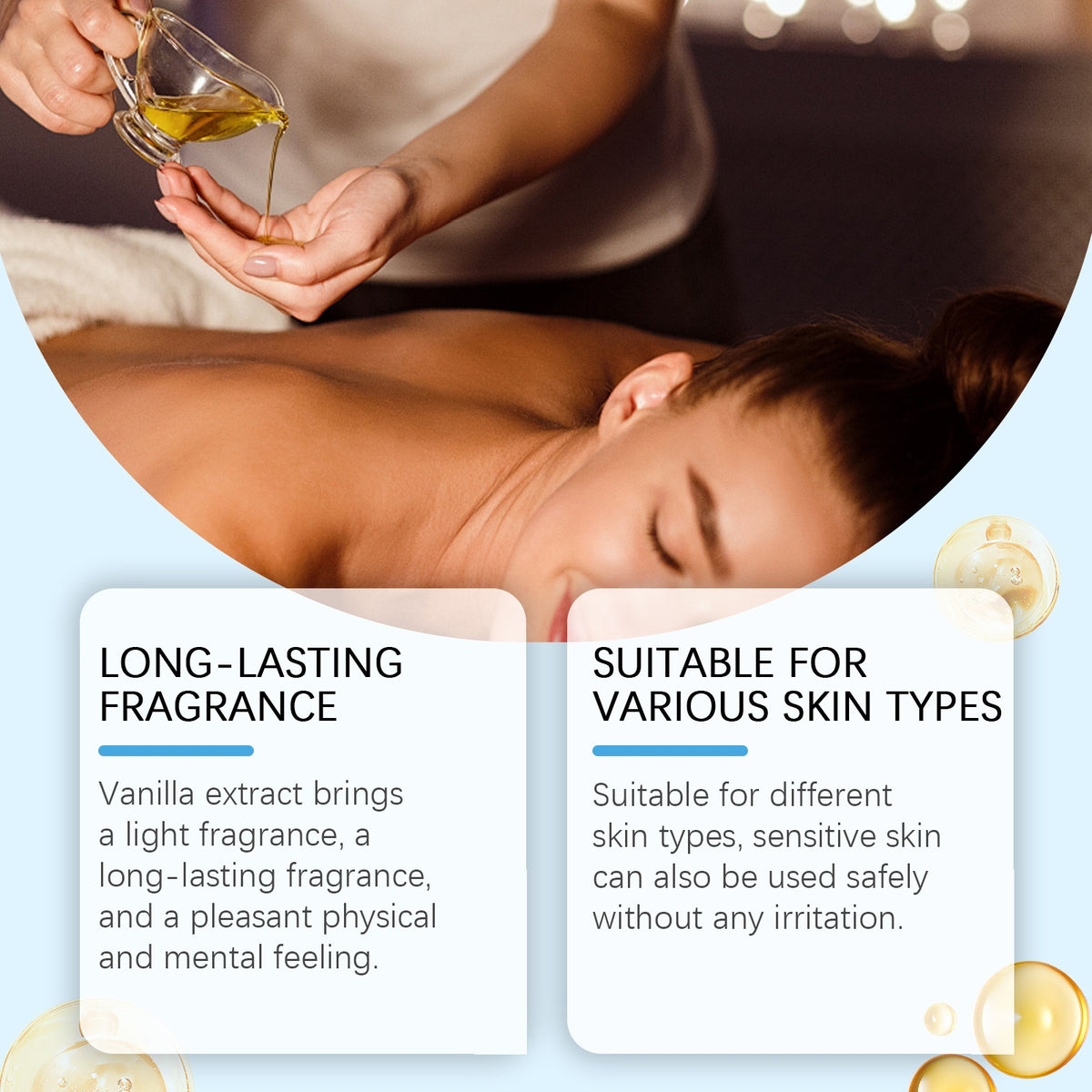 Caramel Vanilla Body Massage Oil - 100ml