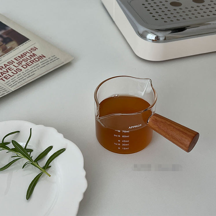 100ml Glass Measuring Cup with Scale - Milk & Kitchen Use