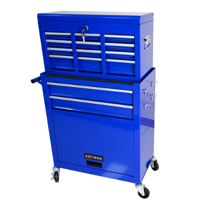 High Capacity Rolling Tool Chest with 8 Drawers and Lockable Storage
