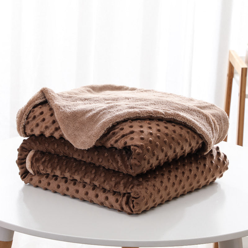 Soft Double-Layer Lambswool Blanket 150x200cm - Multiple Colors