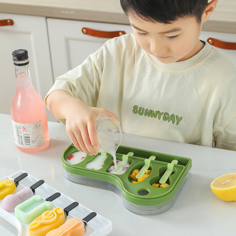 Home Ice Pop Mould Set - Reusable Creative Ice Cream & Sucker Mold