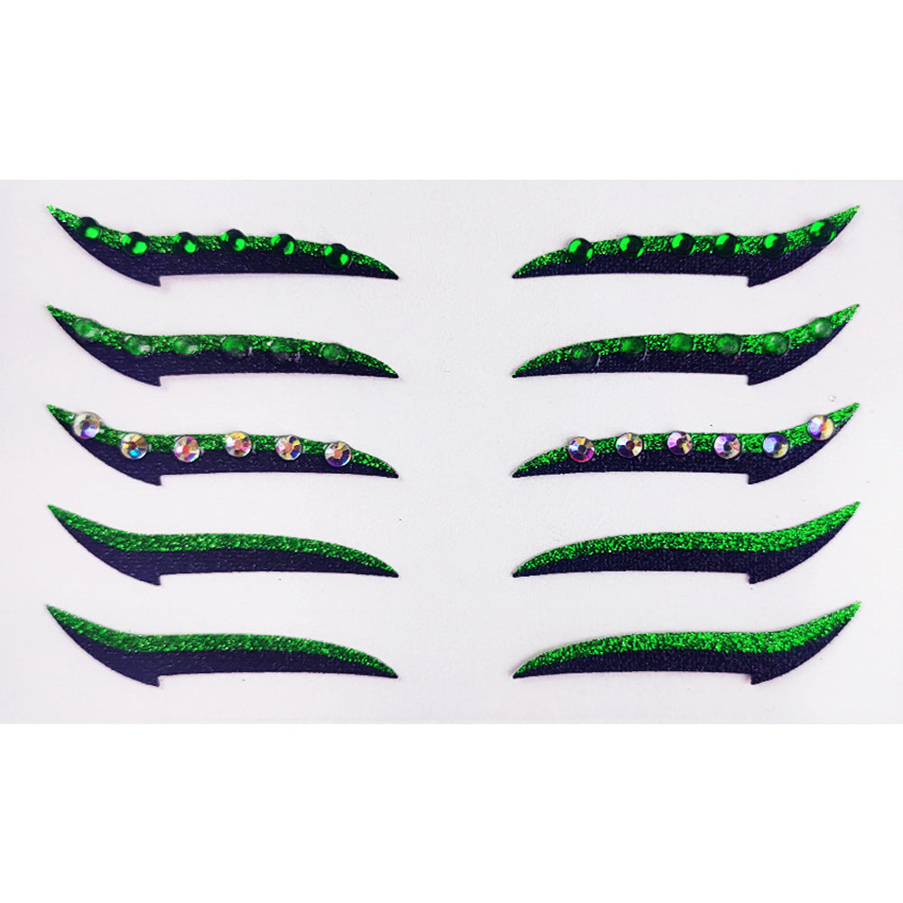 Self-Adhesive Eye Shadow Stickers for Stage Makeup and Parties