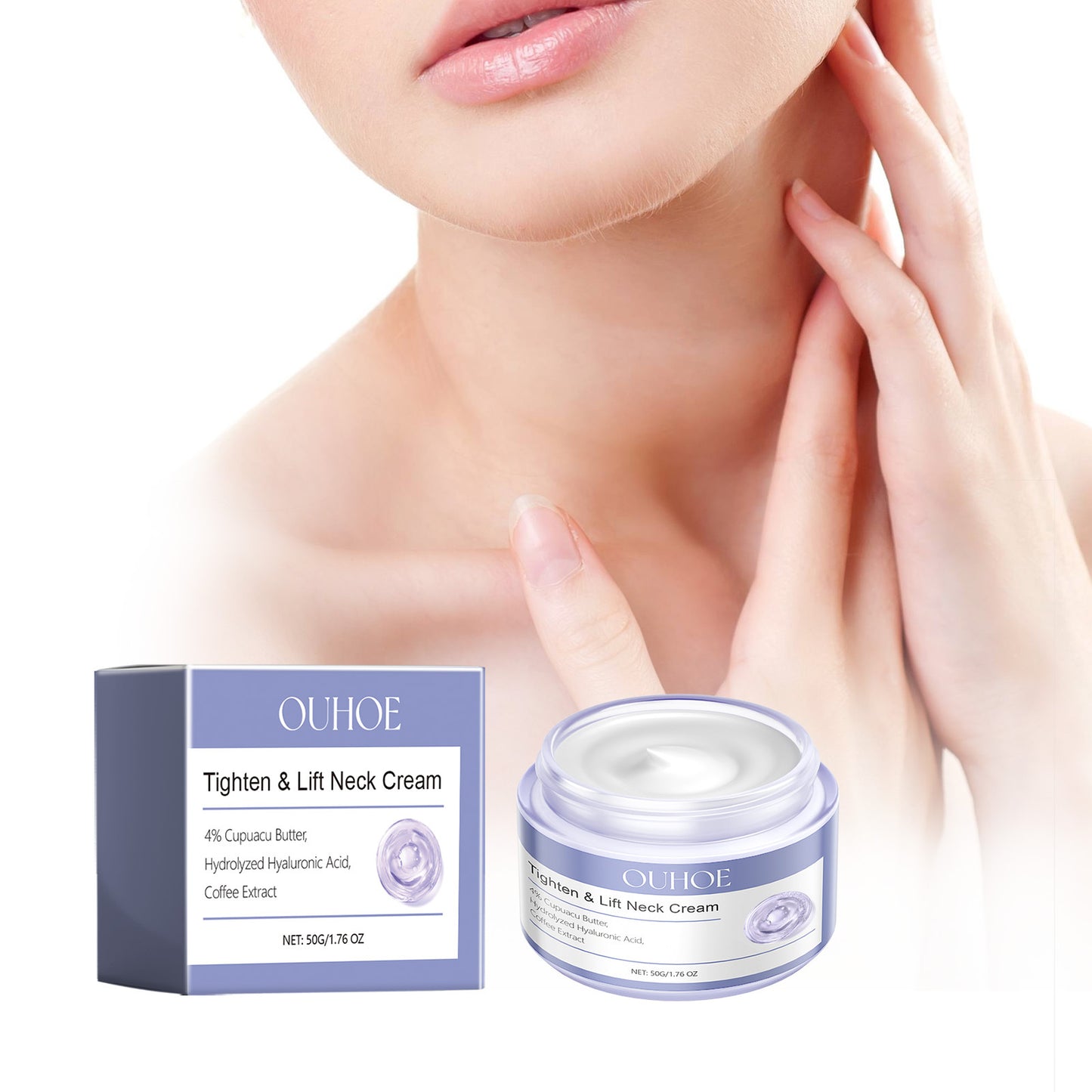 Neck Firming Cream - Anti-Aging Moisturizer for Sagging Skin and Wrinkles