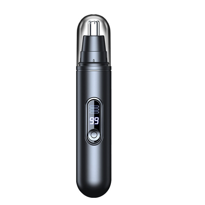 Men's Electric Nose Hair Trimmer with LED Digital Display - Rechargeable