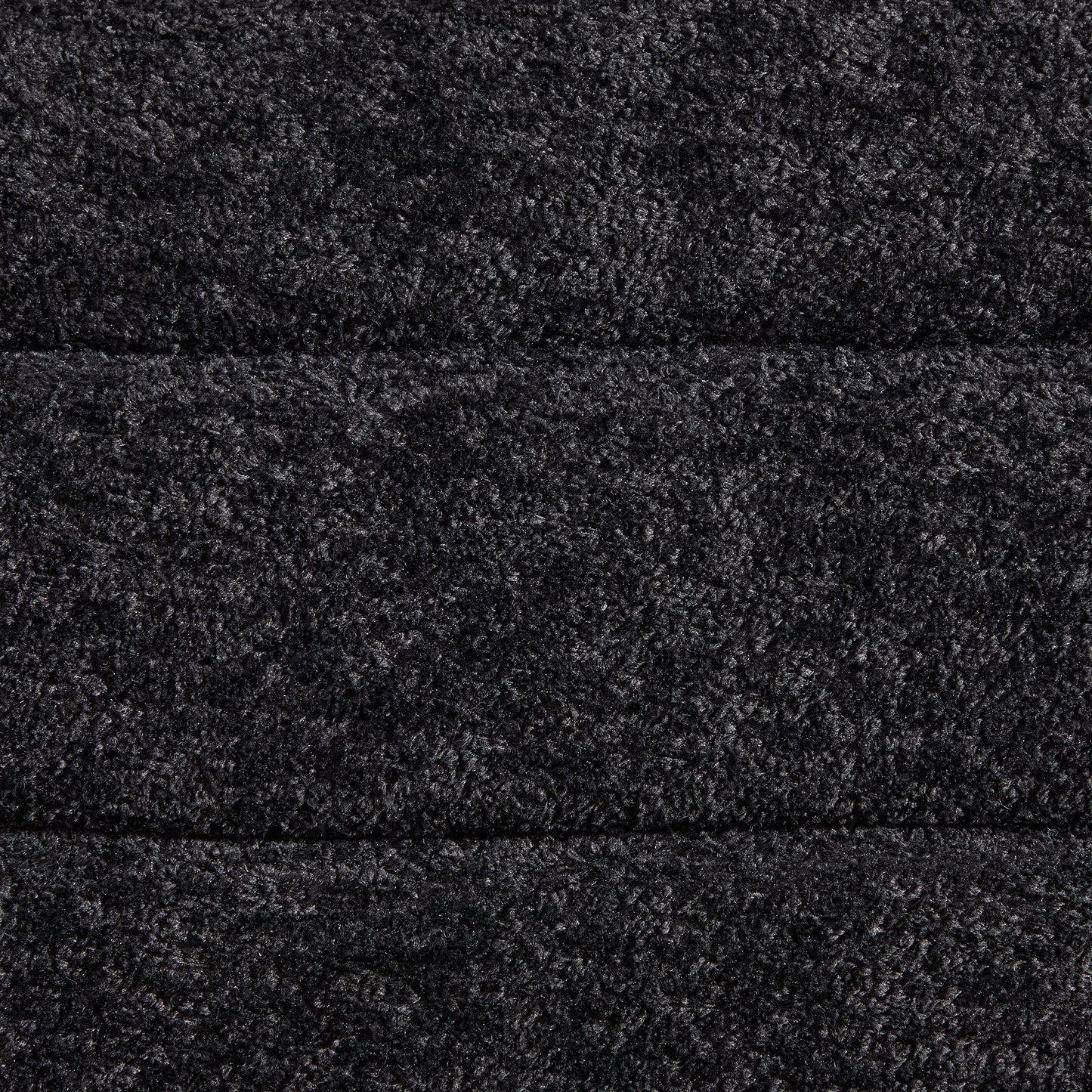 Modern Armless Accent Chair - Black Chenille Upholstered