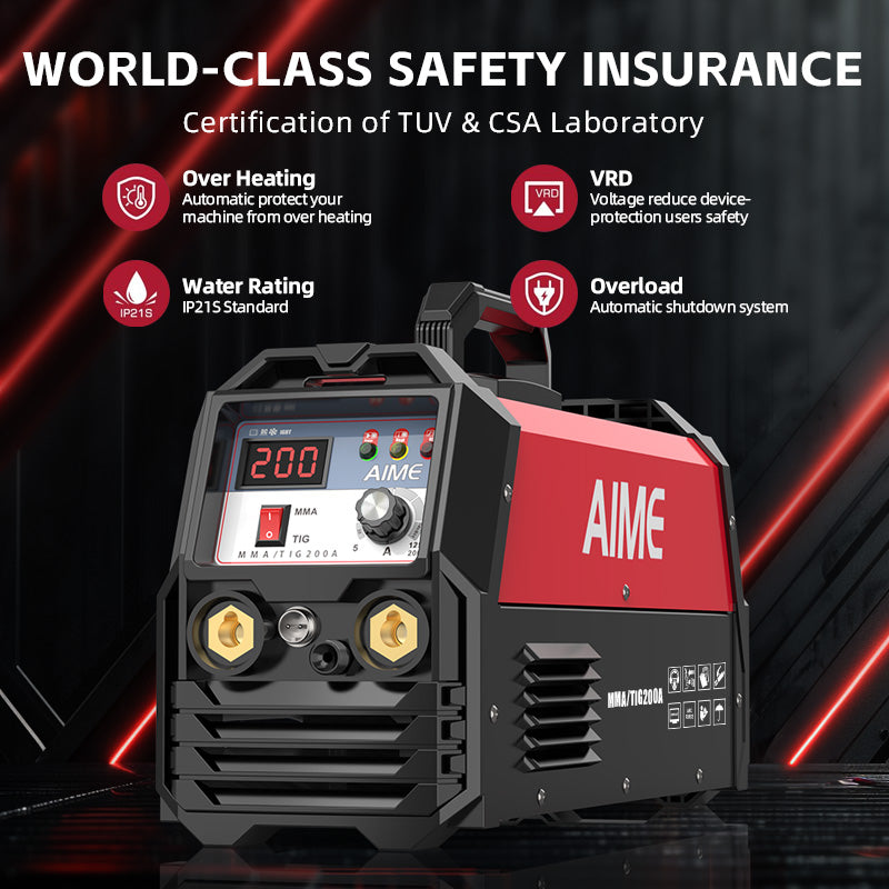 Dual-Function TIG MMA Welding Machine 5A Start for Thin Materials - Beginner Friendly