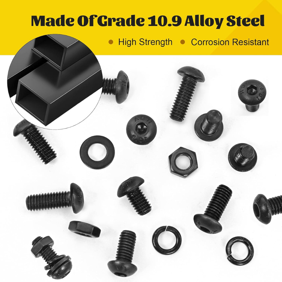 2200-Piece Metric Screw Assortment Kit - M2, M3, M4, M5