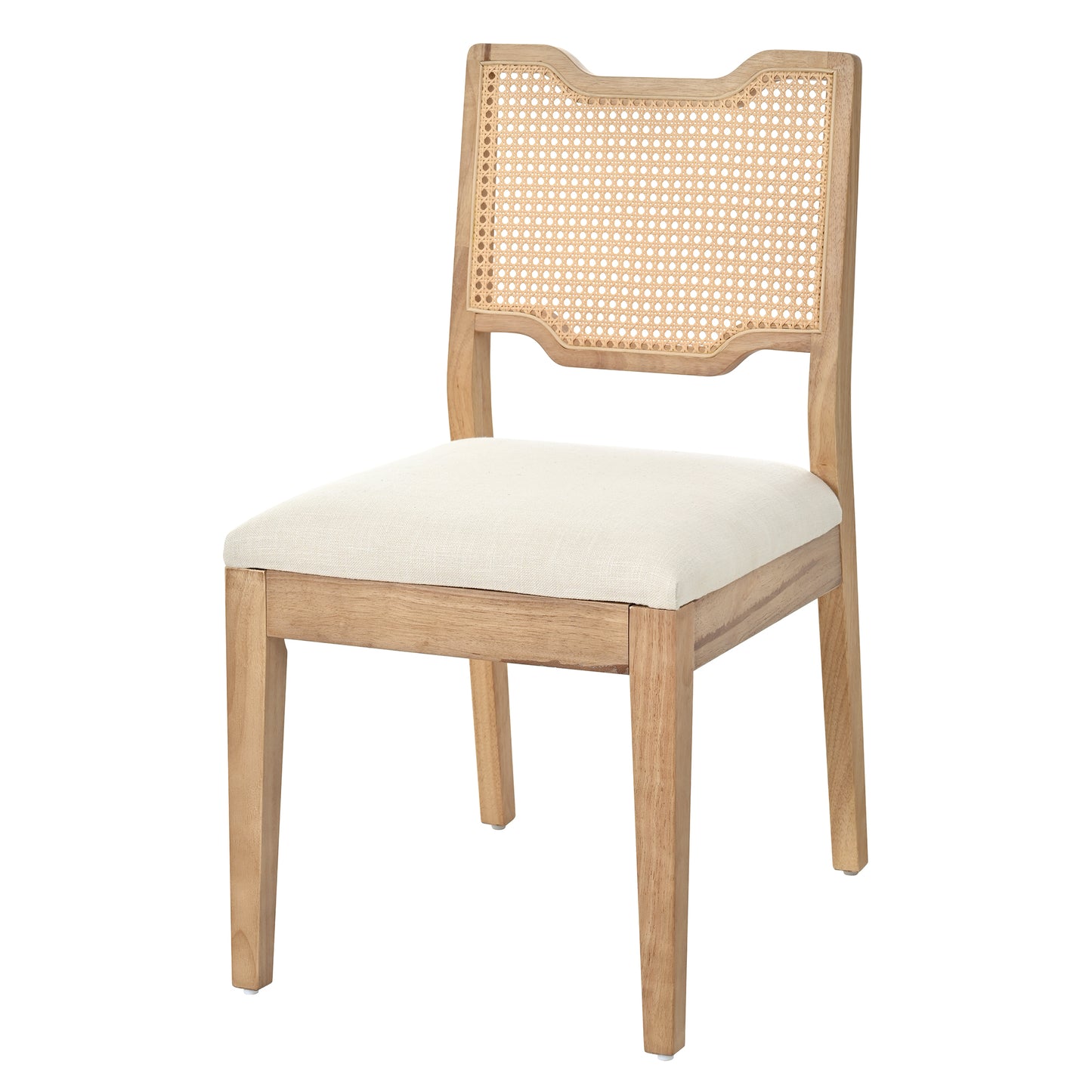 28" Farmhouse Barstools Set of 2 - Upholstered Iron Counter Stools with Rattan Backrest