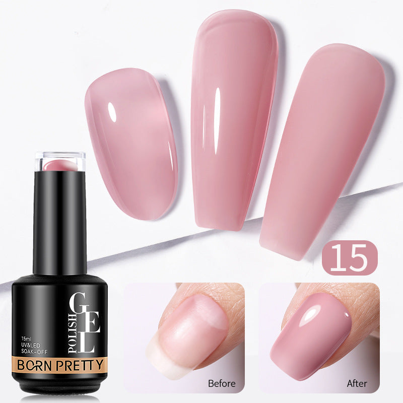 Transparent Gel Nail Powder - Phototherapy Adhesive