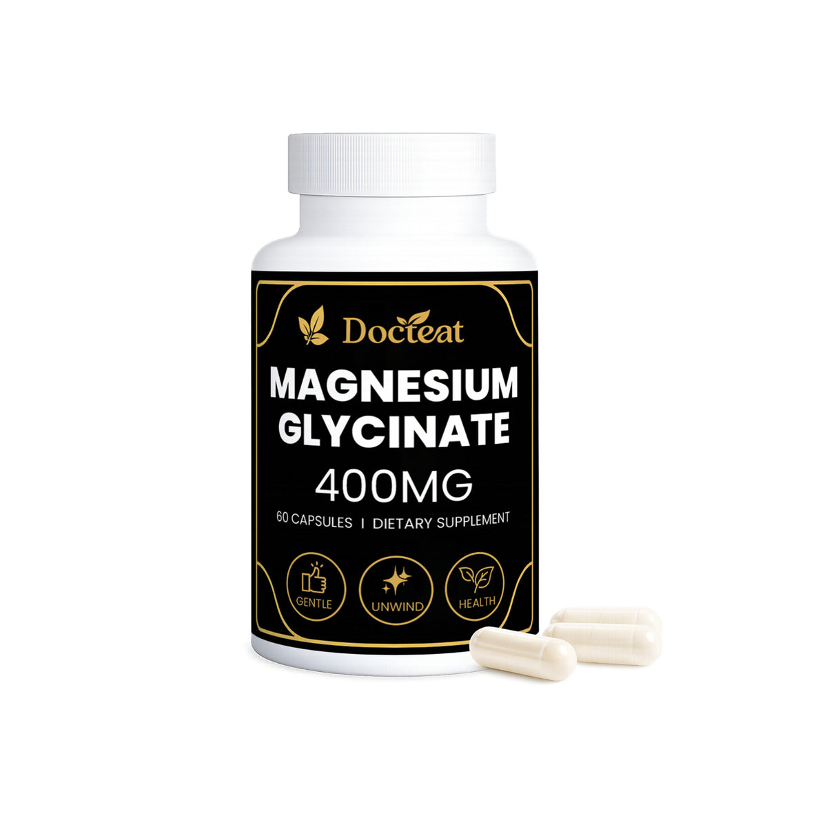 Vitamin B6 Vitamin C D3 Magnesium L-Theanine Chamomile Ginger Capsules 60 Count