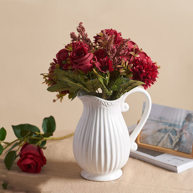 Ceramic Modern Vase for Living Room Floral Decor - Multi Styles