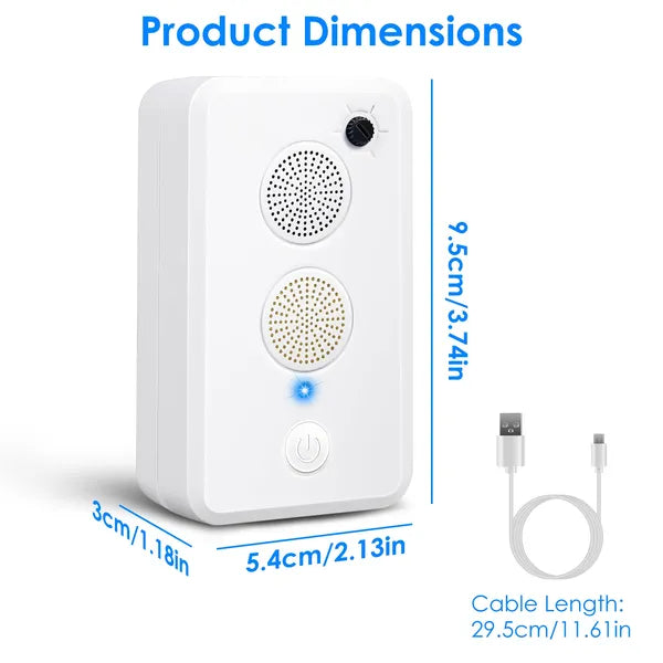 Rechargeable Ultrasonic Bat Repellent - 2 Pack Indoor/Outdoor