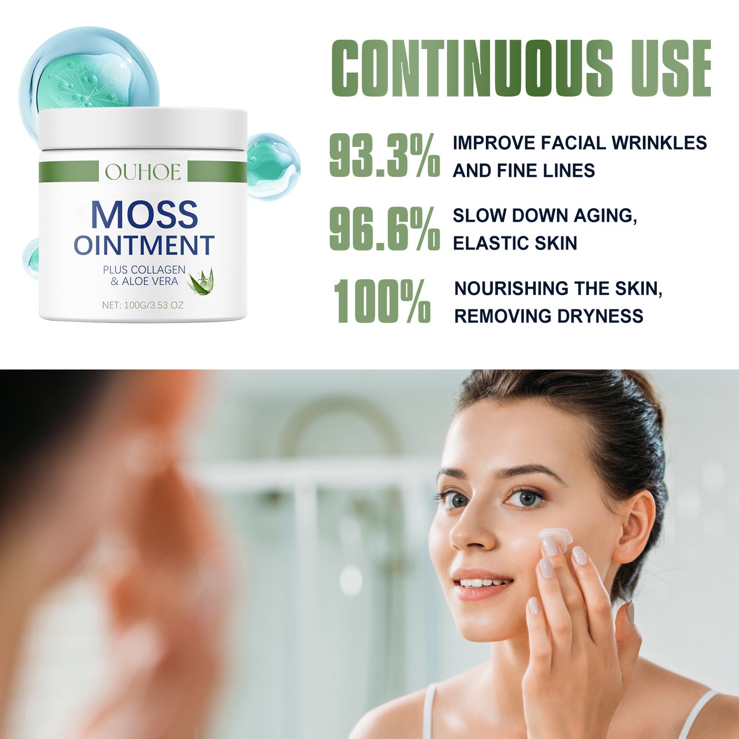 Collagen Anti-Wrinkle Moisturizing Face Cream - Hydrating Skin Care 100g