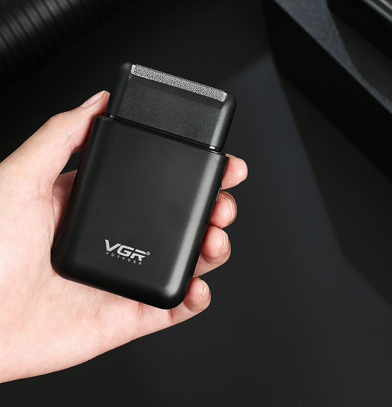 Portable Electric Shaver for Men - Stainless Steel Blade, Dual Power