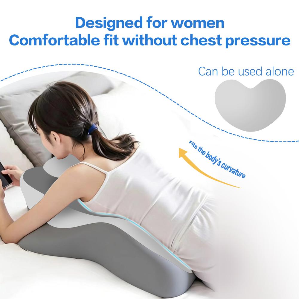 Ergonomic Heart-Shaped Memory Foam Chest Support Pillow