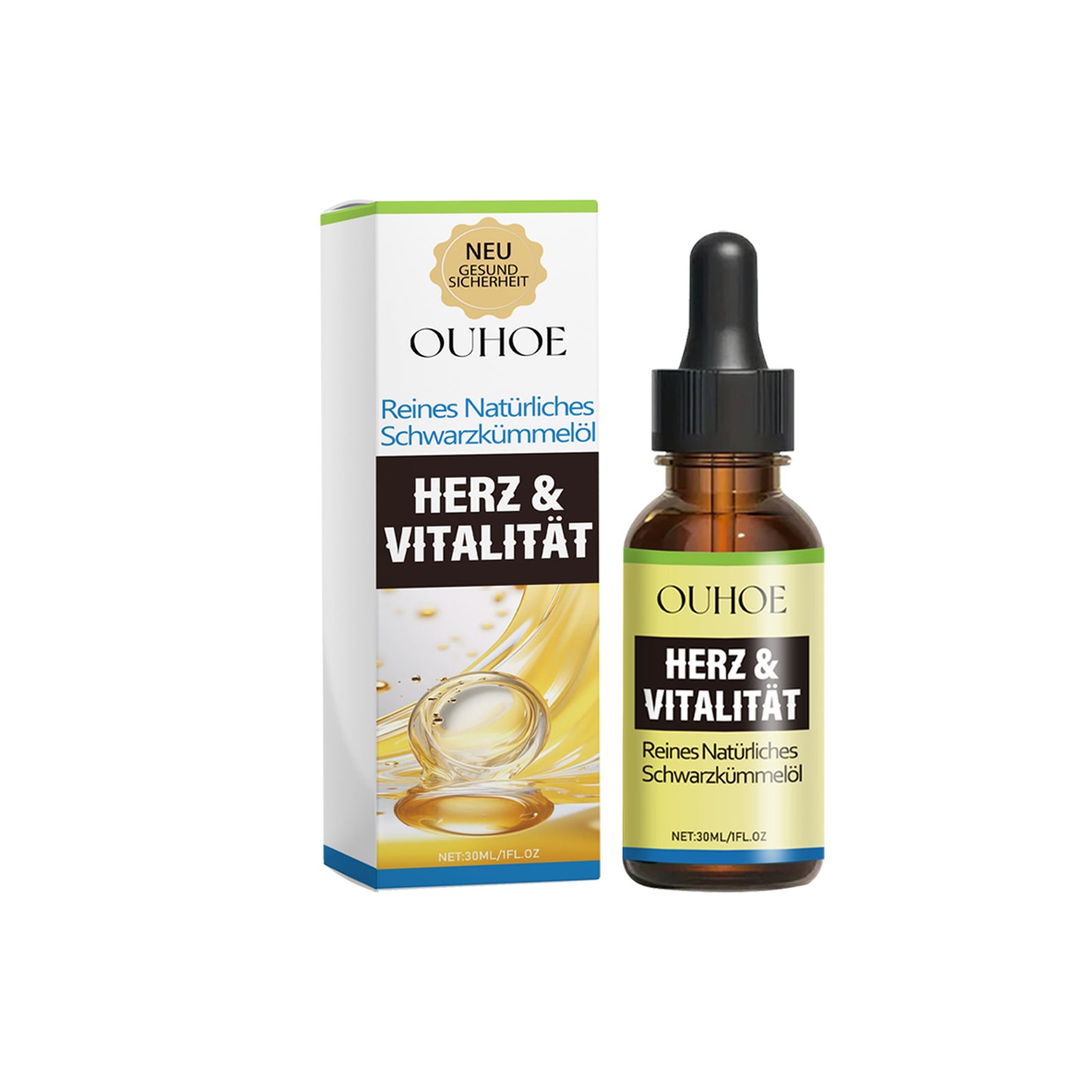 Natural Black Seed Hair and Body Oil - Moisturizing Hair Growth Essence