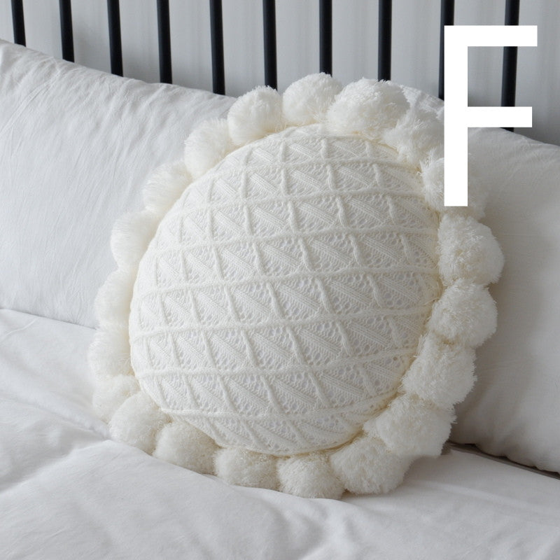 Velvet Minimalist Bedside Cushion Pillow 45x45cm Home Decor