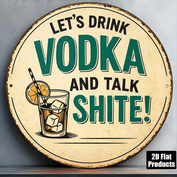 Metal Tin Sign Wall Decoration - 20 cm x 20 cm
