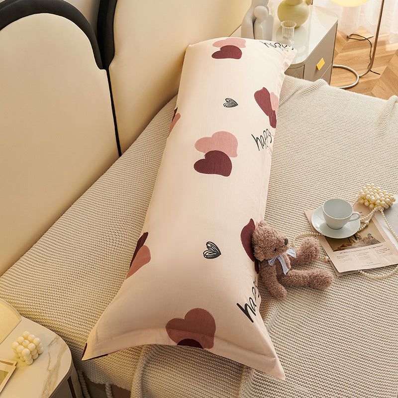 Double Cotton Pillowcase with Cartoon Prints - 48x120cm Home Textiles