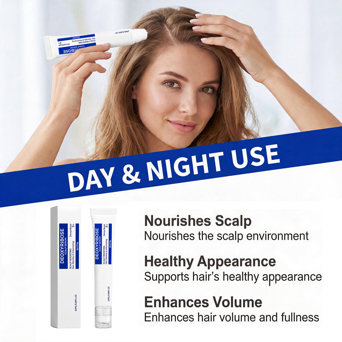 Hair Scalp Essence Serum with Roller Applicator 20ml