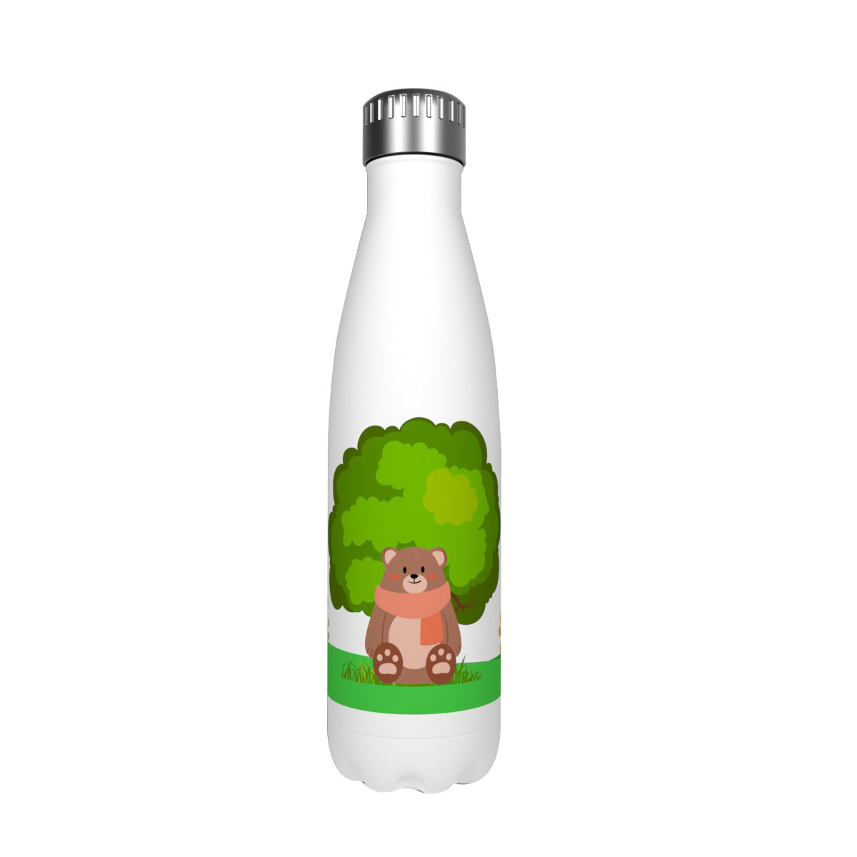 Cute Cartoon Stainless Steel Large Volume Bottle with Variety Designs