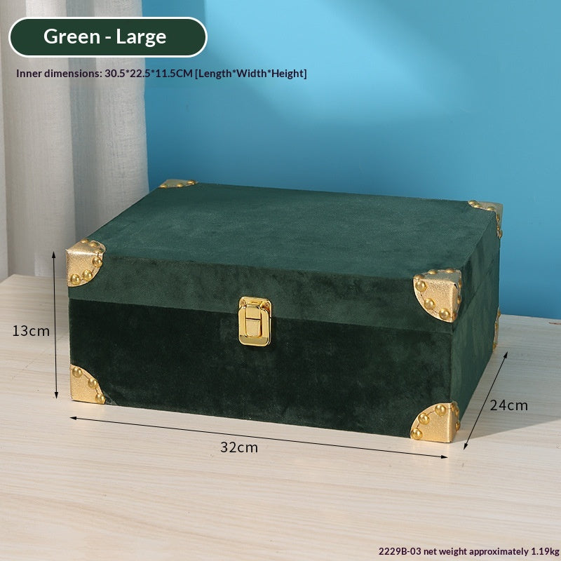Minimalist Wooden Jewelry Organizer Large Capacity Desktop Storage Box