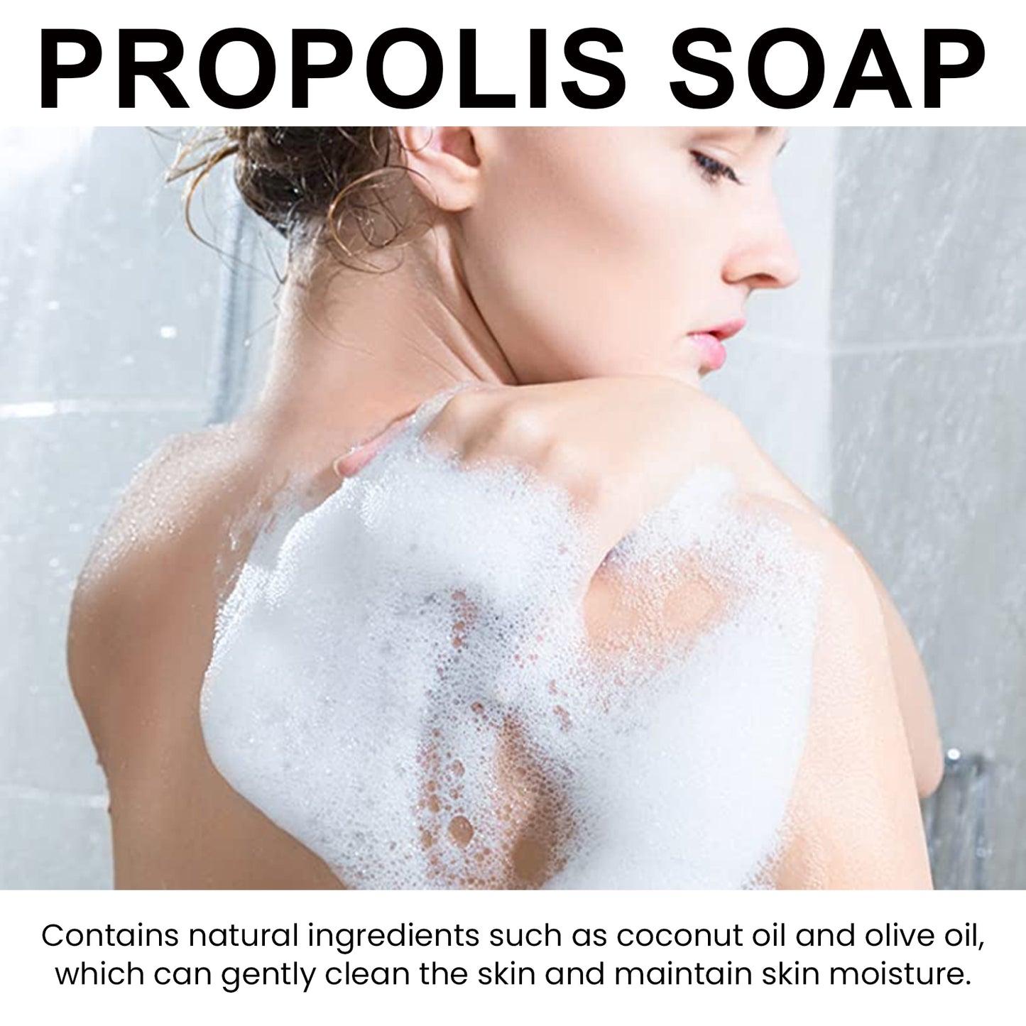 Propolis Honey Soap - Deep Cleansing & Moisturizing Body Care Bar