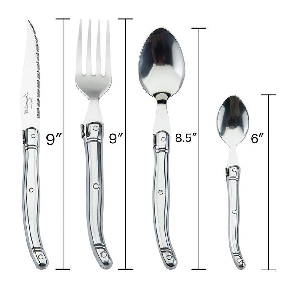 Stainless Steel Flatware Set - Knife Fork Spoon Small Spoon Dinnerware