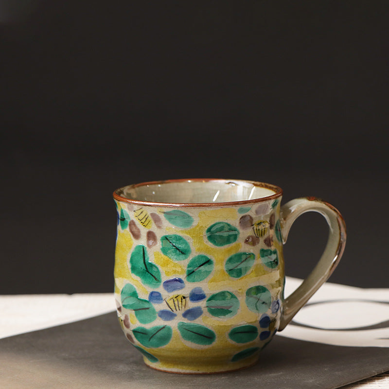 Gold Foil Coffee Mug - Ceramic Water Cup with Multiple Styles