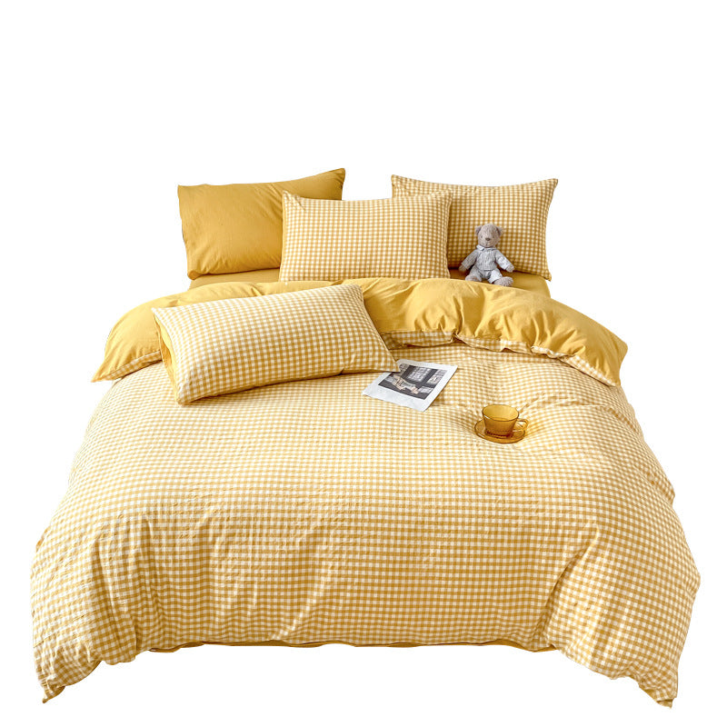 Pure Cotton Four-Piece Quilt Cover Set - Multiple Sizes & Patterns