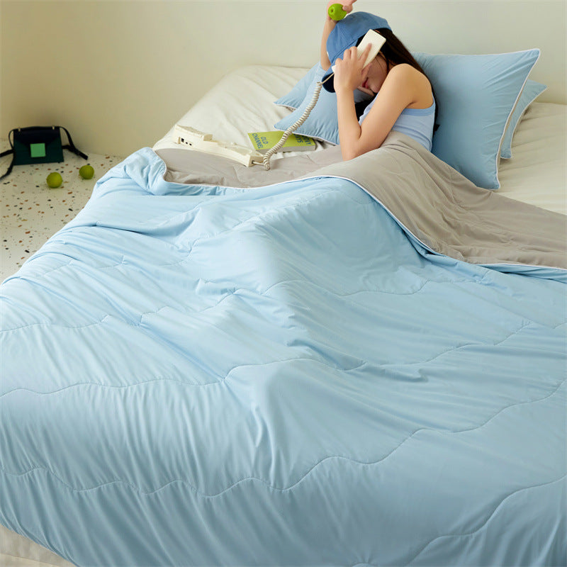 Summer Cooling Blanket with Nylon and Soybean Fiber - Multiple Sizes & Patterns