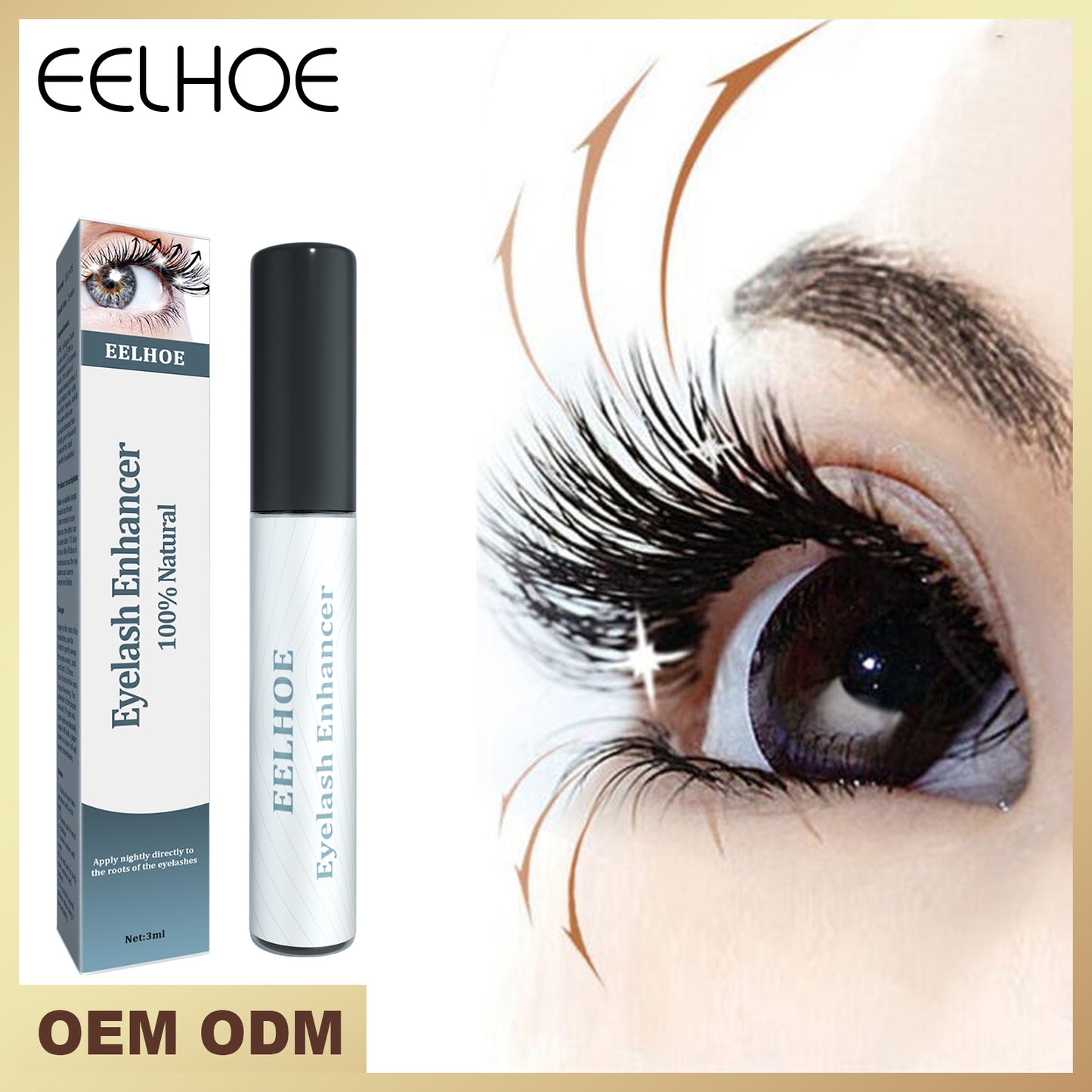 Eyelash Serum 3ml - Lash Growth Enhancer for Longer, Thicker Lashes