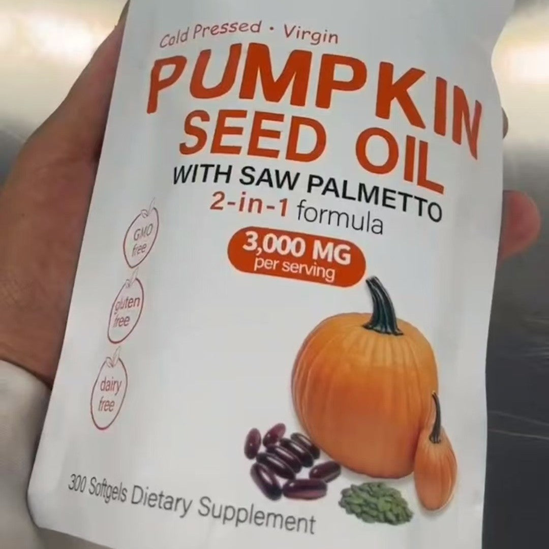 Pumpkin Seed & Saw Palmetto Hair & Prostate Health Softgels, 300 Capsules