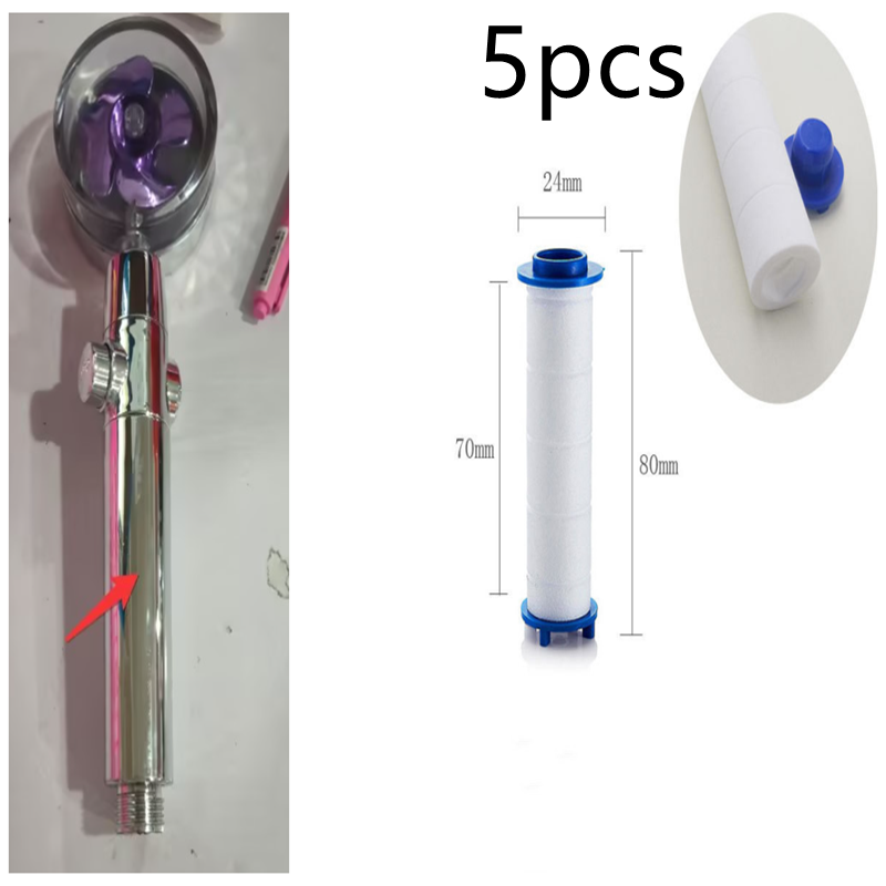 High Pressure Turbo Shower Head with Water Saving Feature & 360° Fan Extension