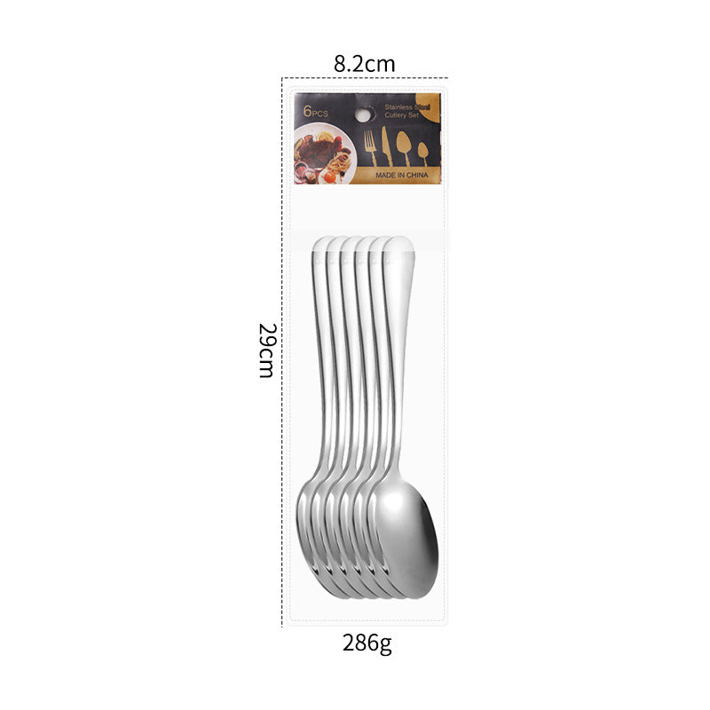 Stainless Steel Flatware Set 24-Piece Dinnerware Cutlery Set