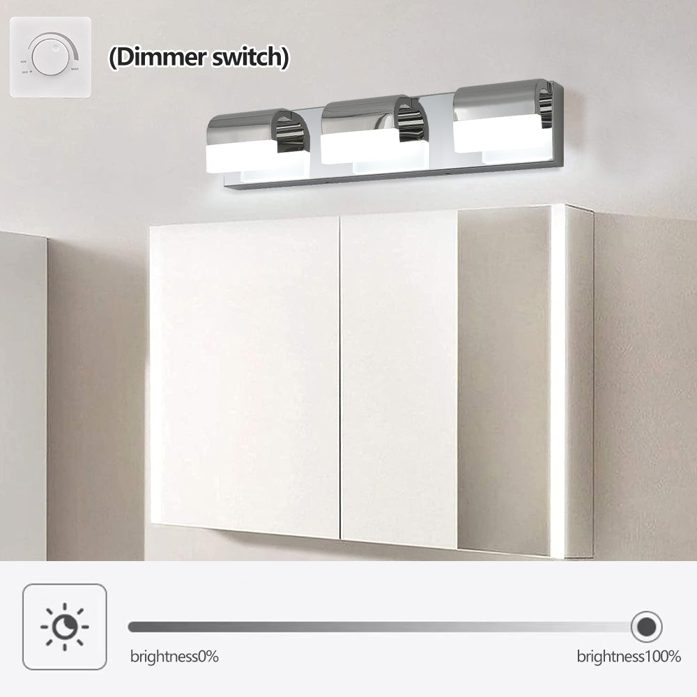 3-Light LED Bathroom Vanity Light Fixture - Modern Design