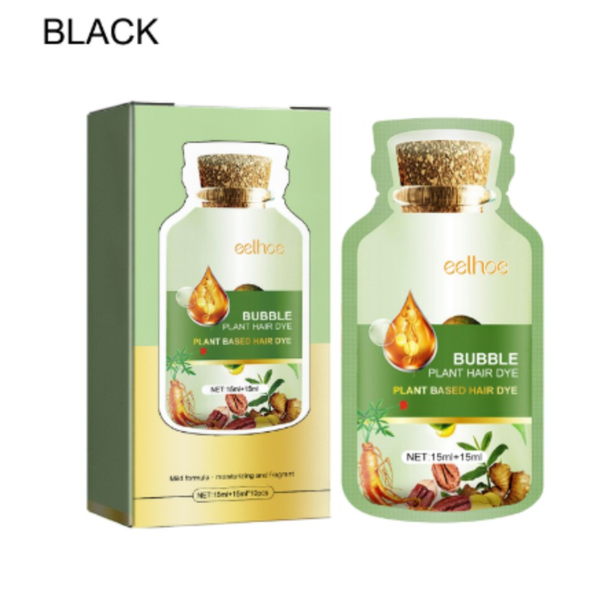 Gentle Plant-Based Bubble Hair Coloring Dye Agent