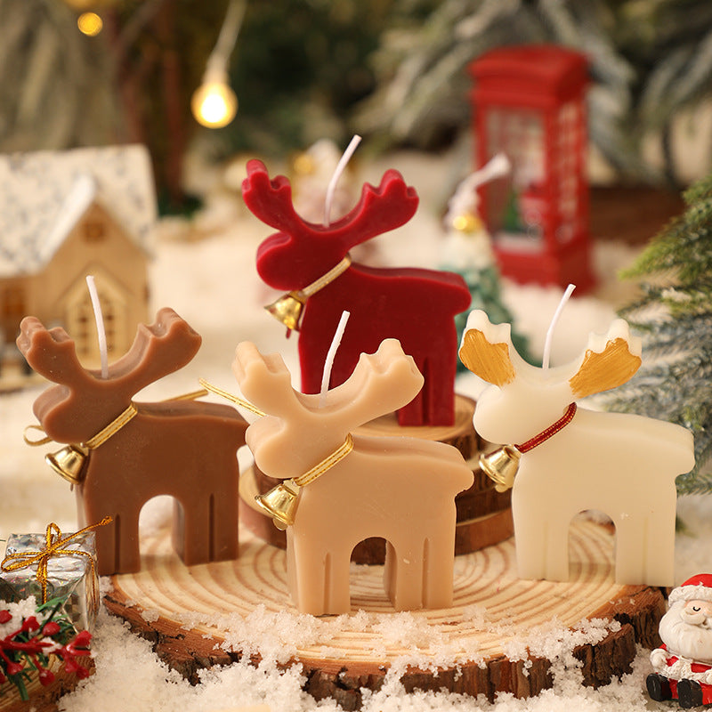 Christmas Animal-Shaped Aromatherapy Candle with Soy Wax - Festive Home Decor