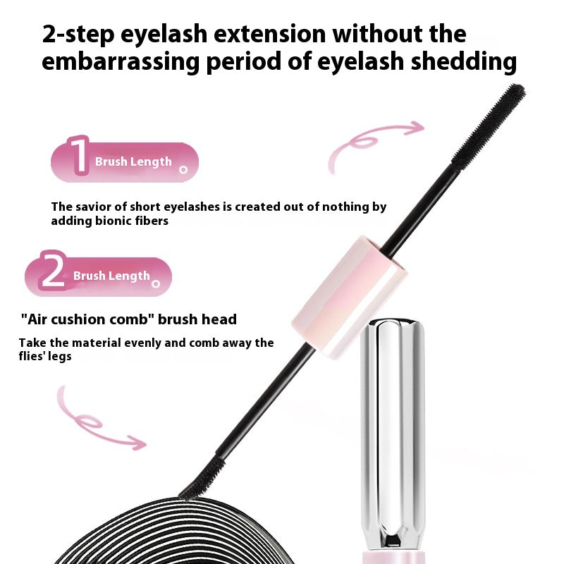 Double-Headed Waterproof Curling Mascara for Long, Thick Lashes