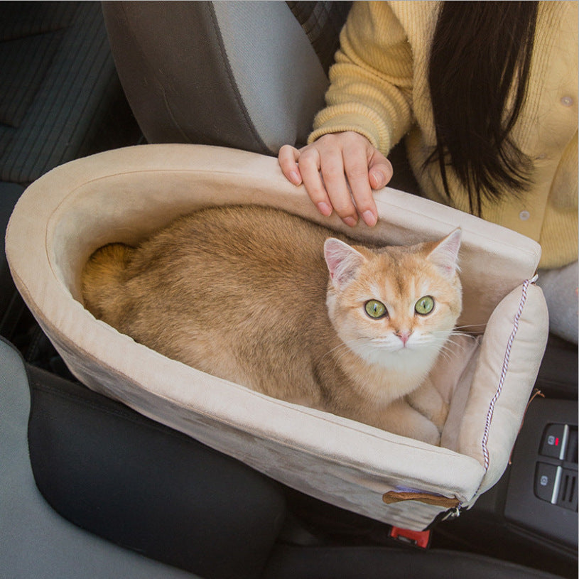 Removable Zipper Pet Car Nest Bed for Cars & Vehicles