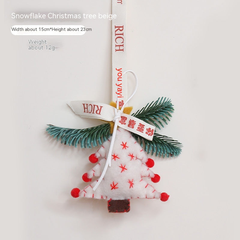 Nordic Style Christmas Decoration Pendant for Vehicles - Festive Holiday Ornaments