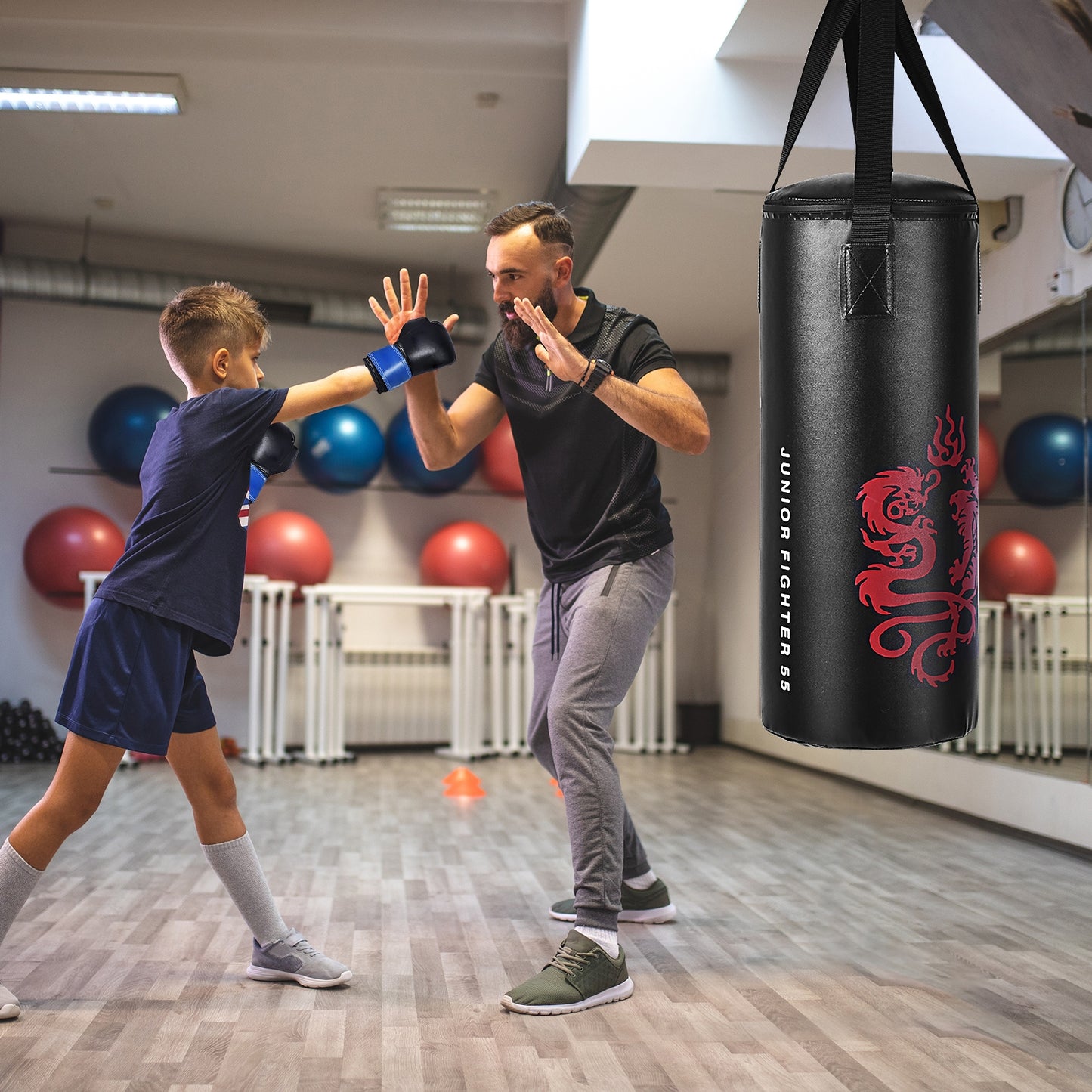 Kids Boxing Set with Gloves, Punch Bag & Skipping Rope
